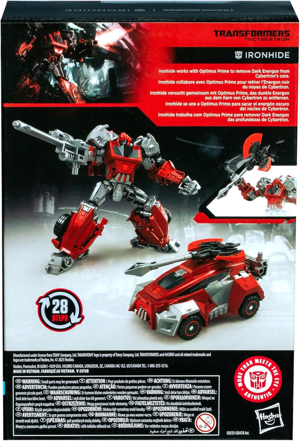 Transformers Toys Studio Series Voyager Class Transformers: War for Cybertron Gamer Edition Ironhide, 6.5-Inch Converting Action Figure, Robot Toys, 8+