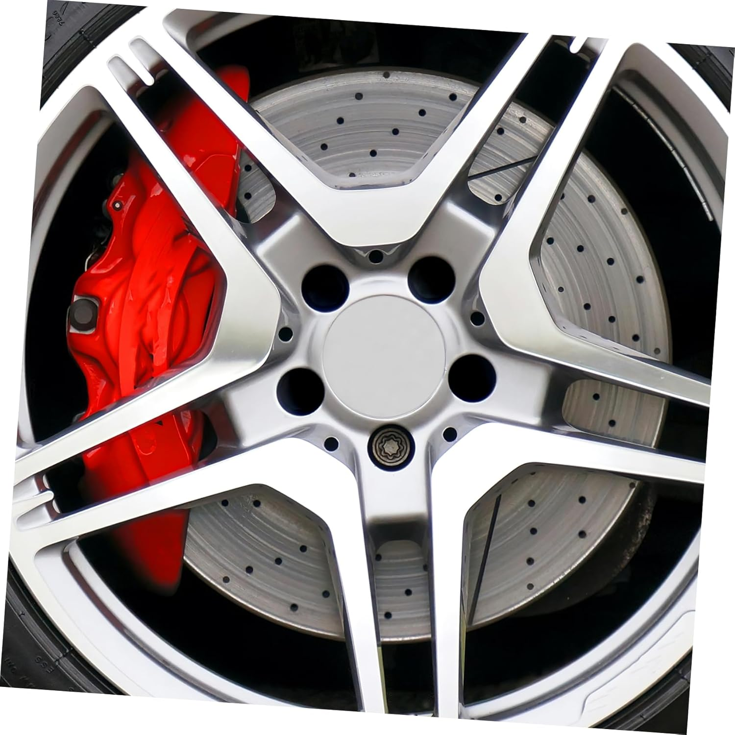 CLISPEED 4Pcs Car Rim Center Hub Caps Wheel Cover Replacement Automotive Wheel Hub Covers for Car SUV Truck Rv image number 3