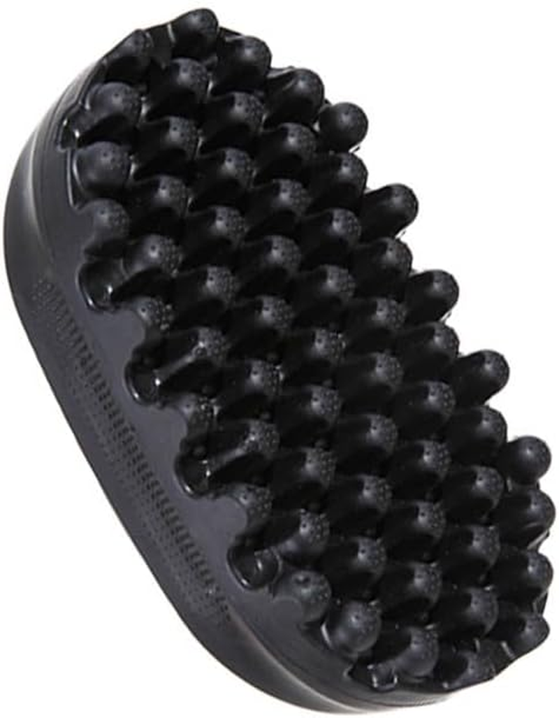 BLEMOLE Rubber Curling Twisted Hair Comb, Oval Shaped, 14.8Cmx8Cm/5.83X3.15In, Black, Suitable for All Hair Types, Women'S Adult Unisex Hair Styling Comb