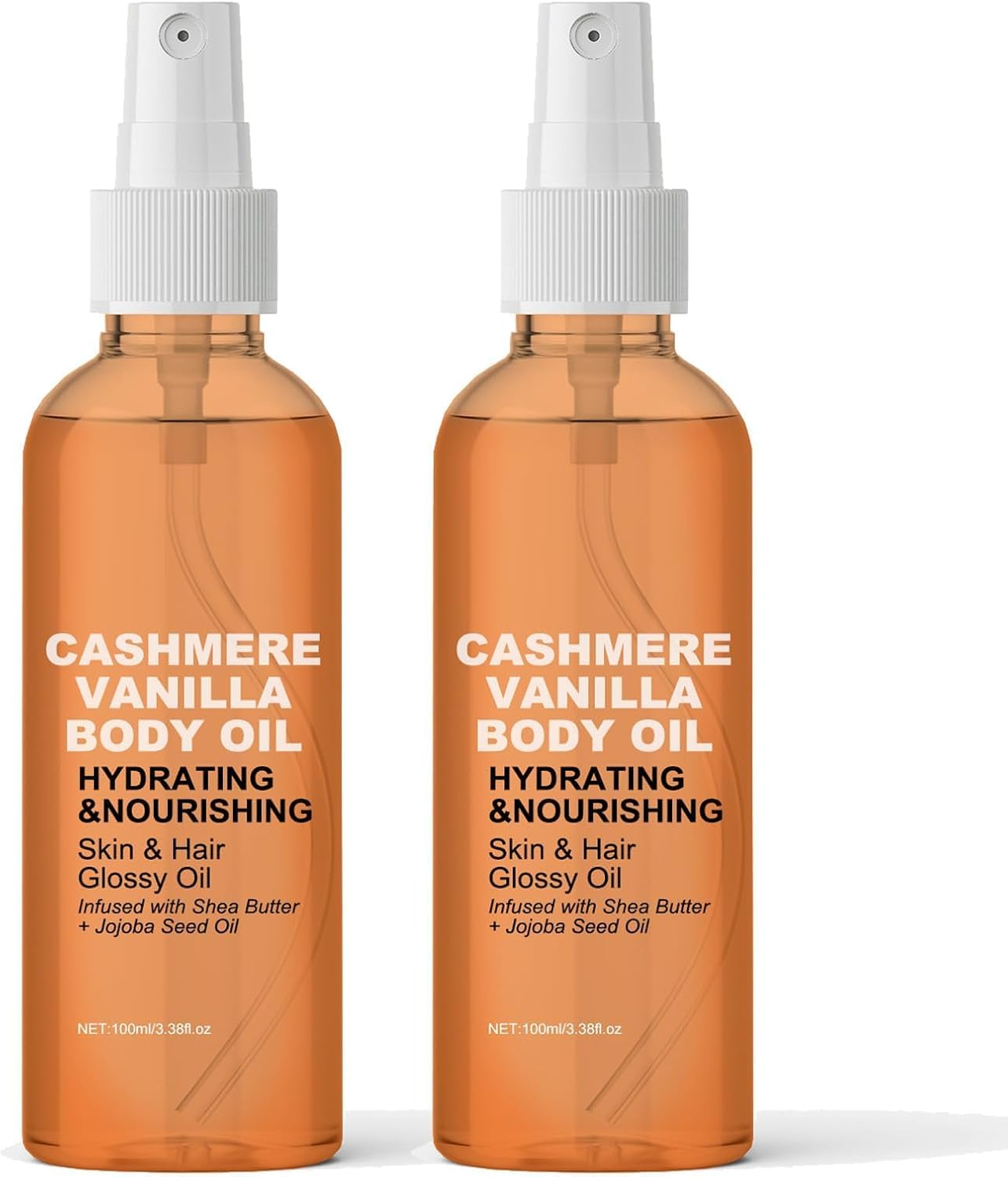 Vanilla Cashmere Body Oil,Cashmere Vanilla Body Oil,Moisturizing & Hydrating Body Oil,Vanilla Cashmere Spray,For Dry Skin and Hair. (2Pcs) image number 5