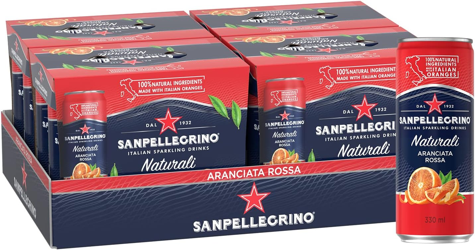 San Pellegrino Aranciata Rossa Can, 24 X 330Ml (Slim Can) image number 1