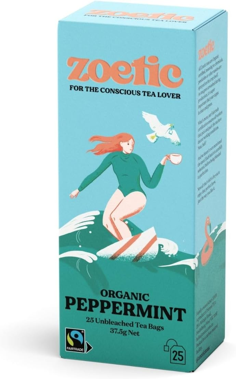 Organic Peppermint Tea Bags 25 Pack