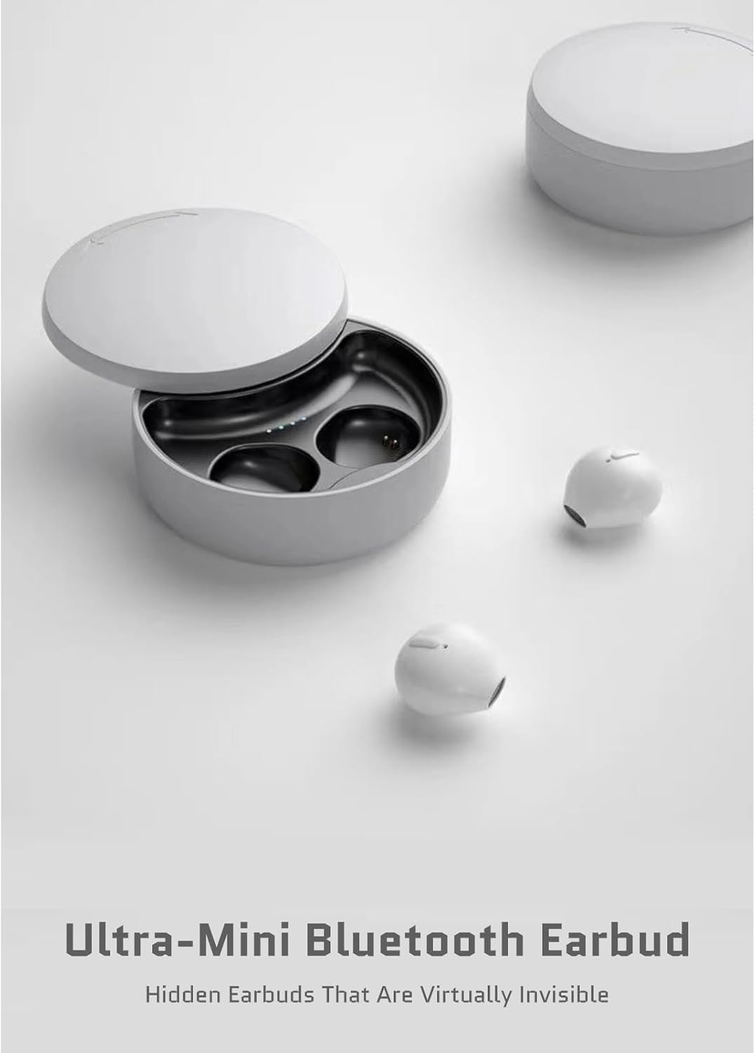 Cuifati Invisible Earbuds, Wireless, Bluetooth, Extremely Durable, Noise Cancelling, Tiny Hidden Micro Earbuds, Invisible Wireless Sleep Headphones for Sports And image number 1