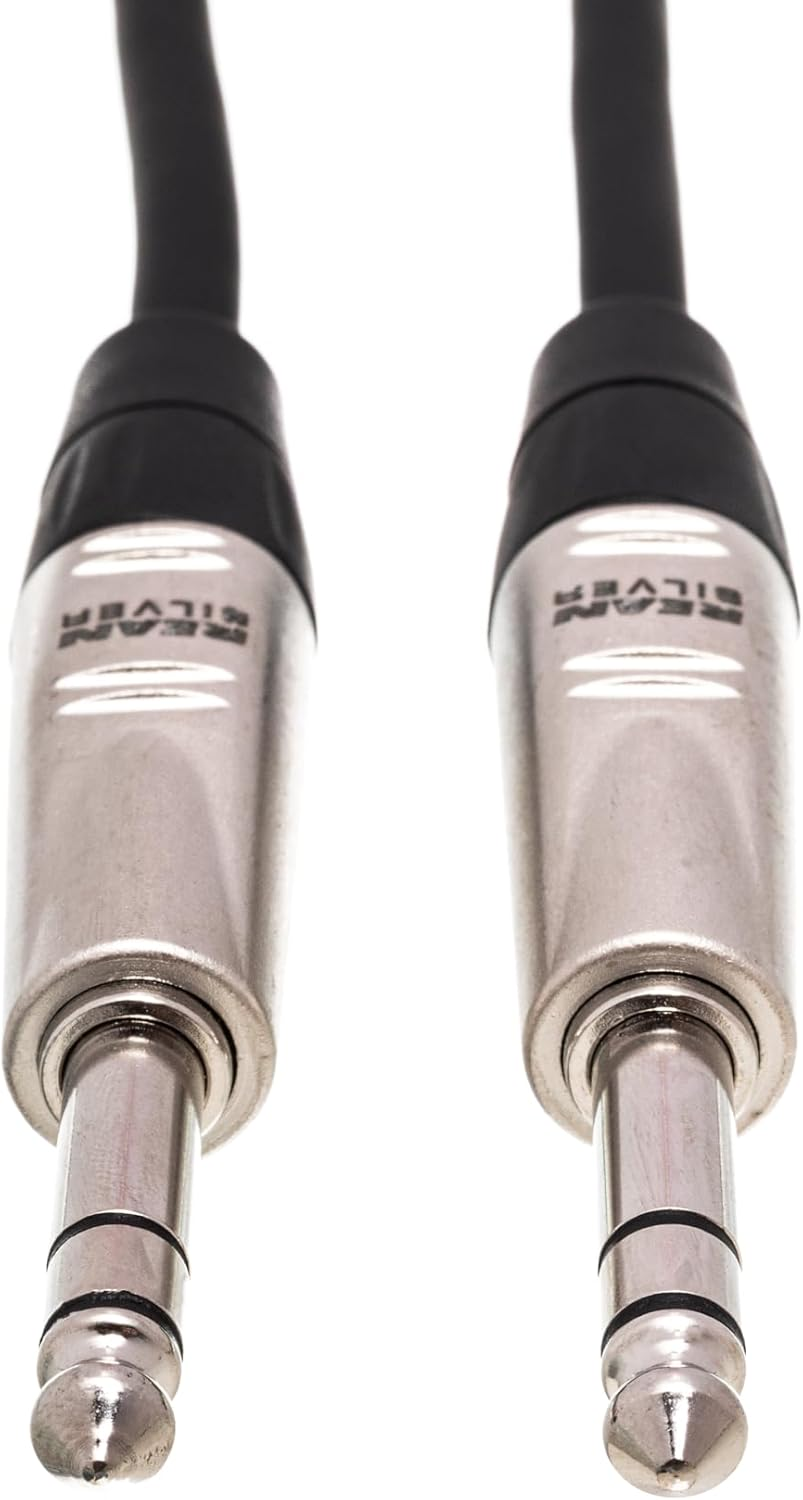 Hosa HSS-010 REAN 1/4" TRS to REAN 1/4" TRS Pro Balanced Interconnect, 10 Feet, Speaker