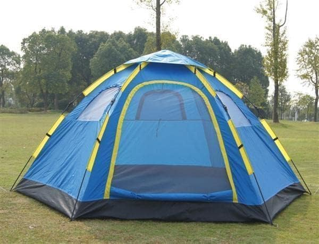 6 Person Instant POP up Camping Tent Sets up in Seconds Hiking Camping Fishing image number 4