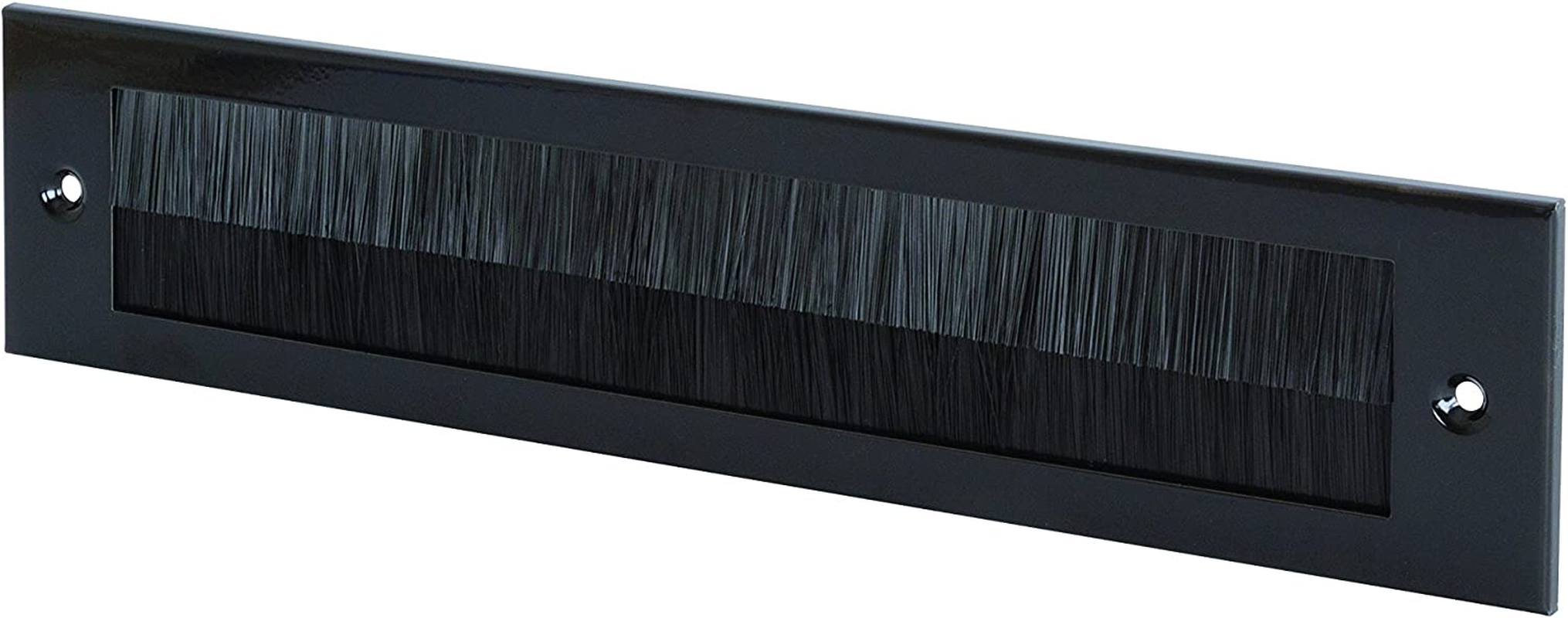 Stormguard 06SR0170000BL Metal Letter Box Brush Cover Black, External Size 335Mmx75Mm