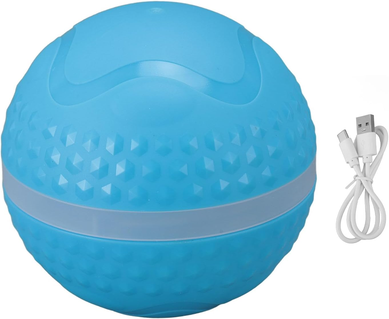 Smart Interactive Dog Ball Toy, Waterproof Motion Activated Automatic Rolling Ball Toy Pets Chew Toys, Electric Launcher Bouncing Busy Ball for Small Large Dog Pet image number 5