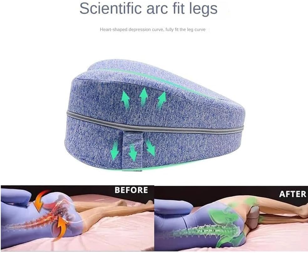 Smoothspine Alignment Pillow,Leg Pillows for Side Sleepers for Relieving Leg, Hip Pain & Sciatica,Improve Leg Shape and Enjoy Quality Sleep,Blue image number 3