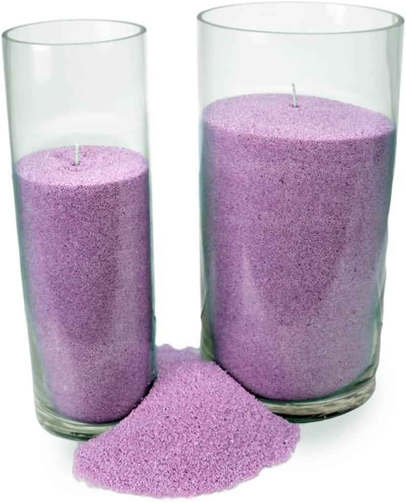 PARTY BESTBUY Pearl Candle Wax,2.2Lb Colorful Wax,Crystal Natural Refillable Powder Sand Candles, Granules Self Melting Beaded Wax Sand for Home Decor,Powder Candle with 10Wicks,Diy Candle (Purple) - Blue image number 7