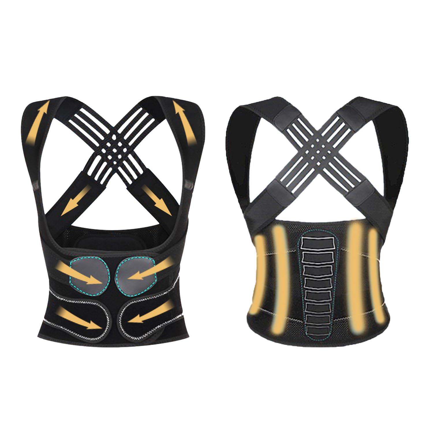 New Upgrade Posture Corrector Back Straighter, Instant Back Brace Posture Corrector for Women and Men with Spine, Lumbar Support, Upgraded Material and Enhanced Edition, More Durable and Odorless, XL image number 4