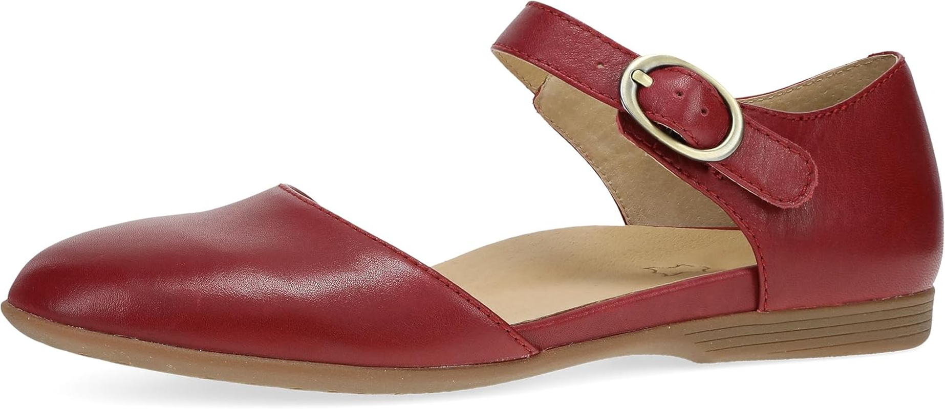 Dansko Liv D'Orsay Mary Jane Flats for Women - Arch Support, Soft Leather, Adjustable Buckle, All-Day Comfort, Quality Construction
