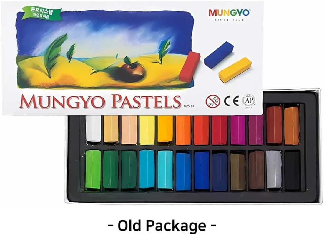 Non Toxic Soft Pastel Set of 24 Assorted Colors Square Chalk