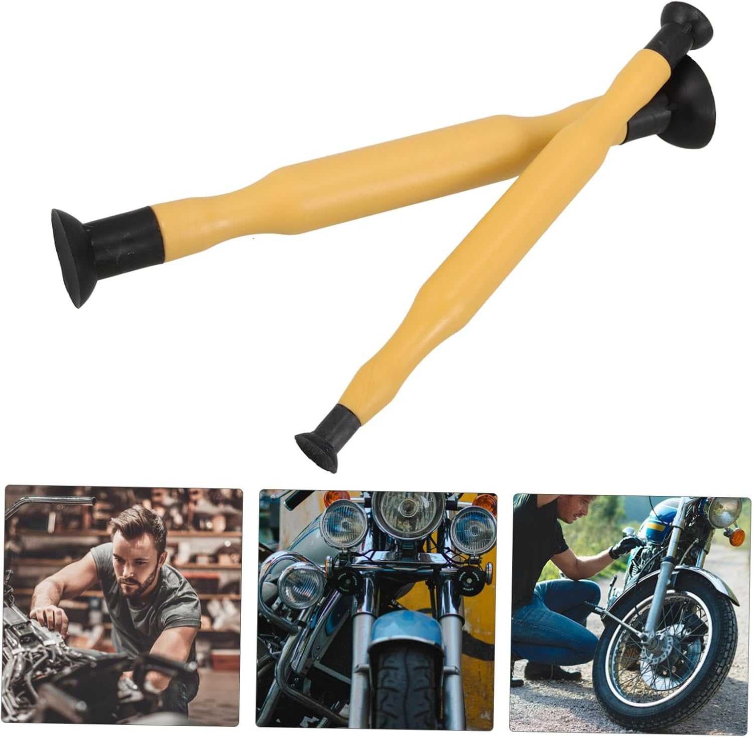 TIDTALEO 2Pcs Manual Engine Valve Grinding Tool Pneumatic Valve Repair Stick for Automotive and Motorcycle Maintenance Compact Design for Go Repairs image number 1