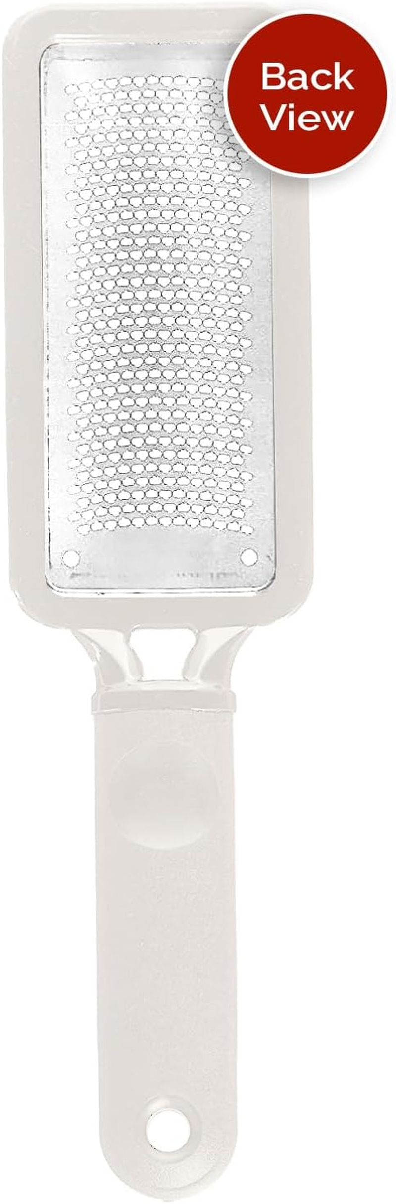 Microplane Colossal Foot File Scraper - the Original Stainless Steel Foot Rasp, Dead Skin/Callus Remover for Feet, Gentle Foot Scrubber, Pedicure Tools for Salon-Quality Foot Care, White image number 5