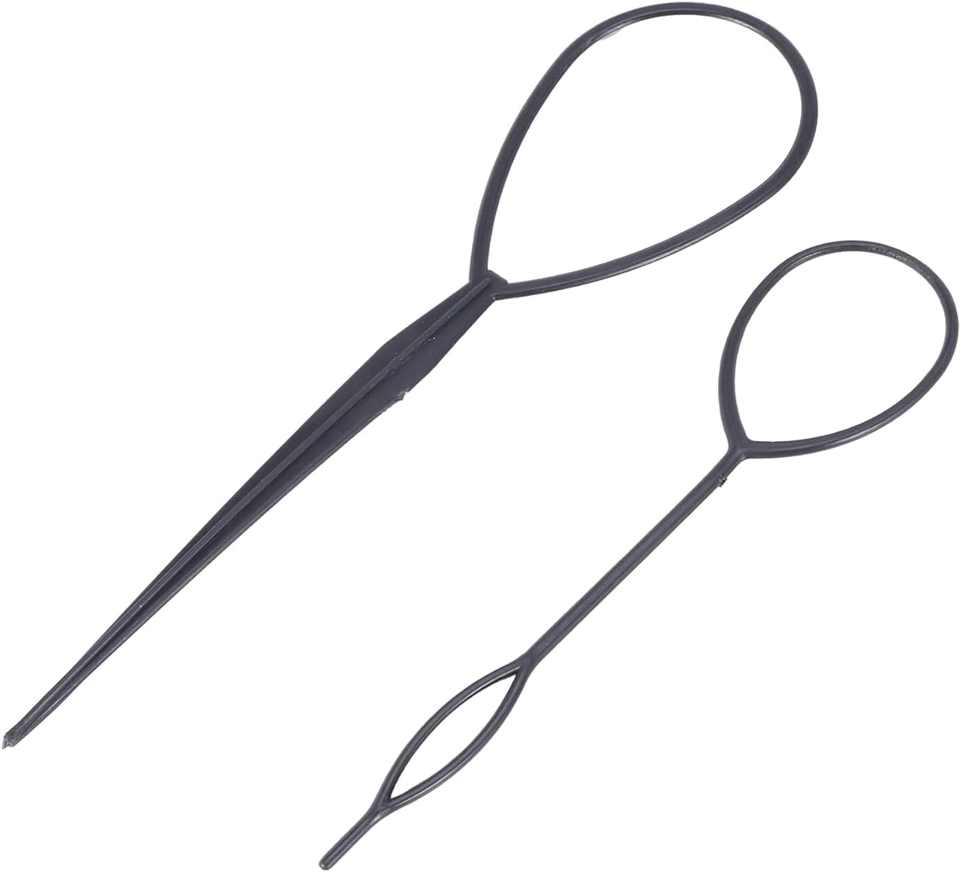 2 Pieces Dark Topsy Tail Hair Turner Styler Hairstyle Aid Hair Twister Loop Black Hair Bobbles Hair Accessories image number 4