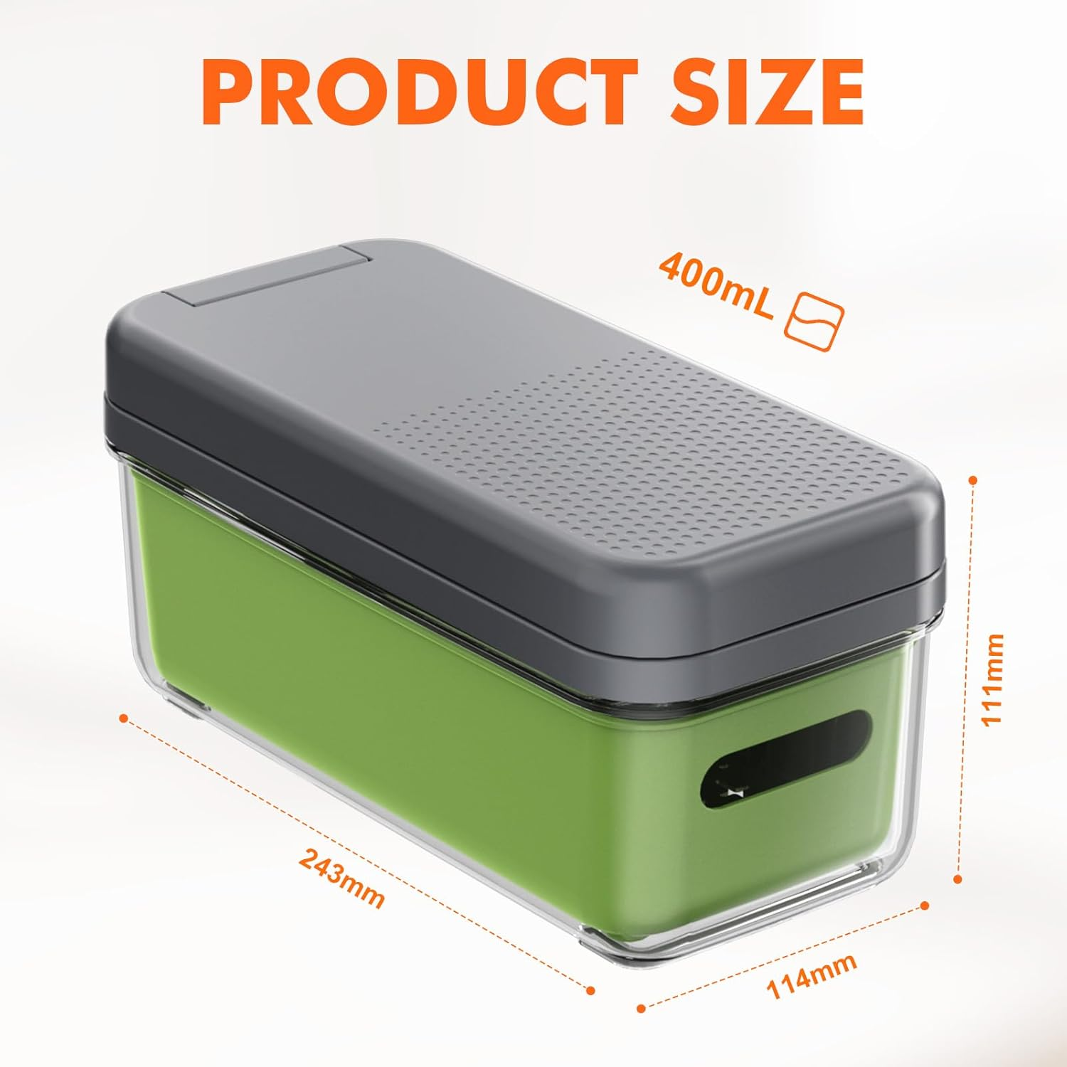 Ibergrif M524-7 Vegetable Chopper Multifunctional No BPA, Vegetable Cutter Dishwasher Safe, 7 in 1 Vegetable Chopper, Dice Cutter for Vegetables and Fruits image number 5