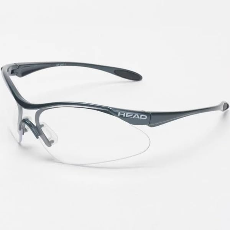 HEAD Racquetball Goggles (Rubber, Polycarbonate) | Men | Navy Blue | Rave anti Fog & Scratch Resistant Protective Eyewear | Light Weight, with Adjustable Strap, Premium Looks