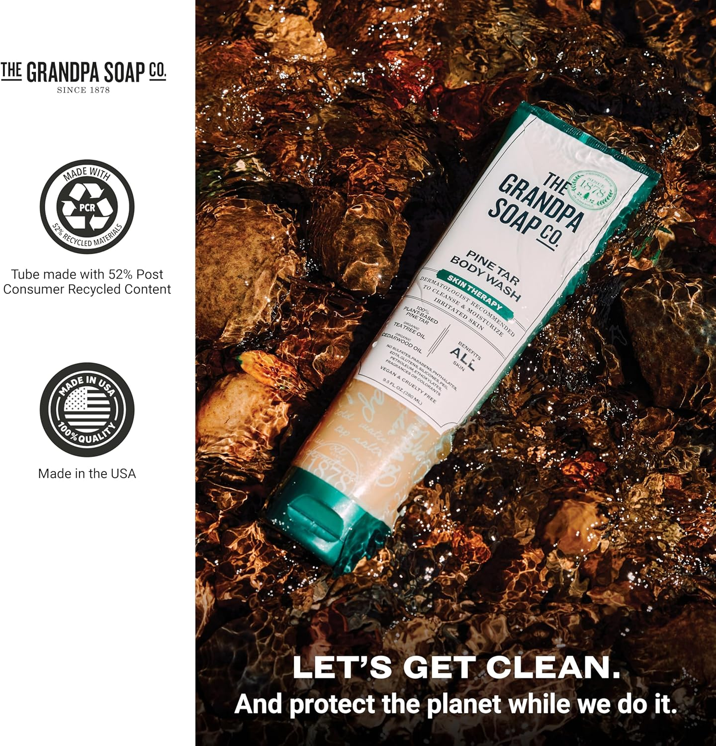 Grandpa'S, Pine Tar Body Wash, Skin Therapy, 9.5 Fl Oz (280 Ml) image number 4