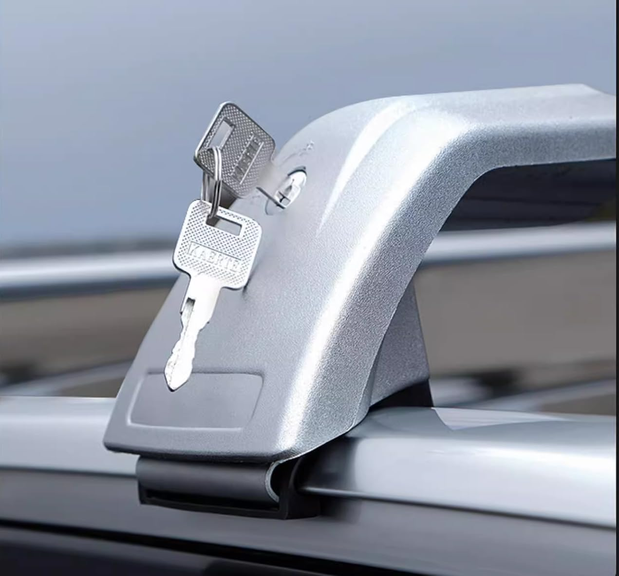 2PCS Fit for BYD Atto 3 ? Yuan plus EV ? 2022-2024 Lockable Roof Rail Rack Crossbars Cross Bars Aluminum Alloy Black image number 4