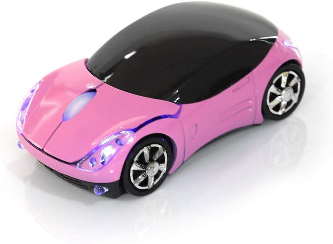 Bewinner Wired Gaming Mice, 2.4G Wireless Optical Smart Red Car‑Shaped Mouse for Laptop PC Tablet Gaming