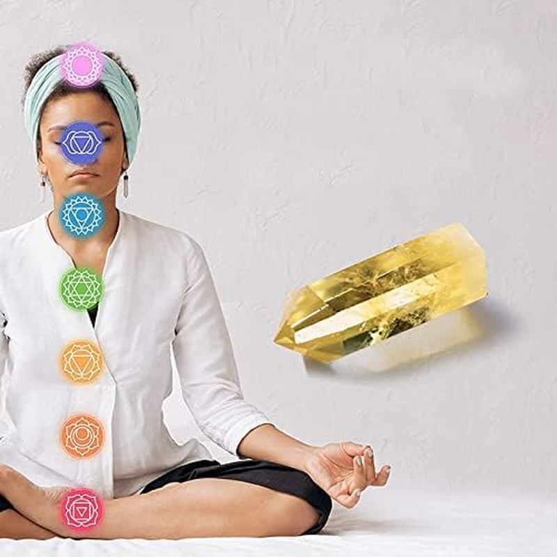 Acxico 1Pcs 5-6Cm Natural Smoky Citrine Quartz Obelisk Crystal Wand Point Healing image number 3