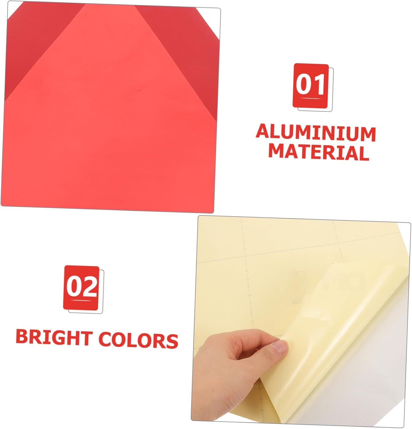 VALICLUD 36Cm Aluminum Slow Moving Vehicle Triangle Sign 3M Reflective Border and Adhesive Backing, Automotive and Truck Safety Warning Marker for Road and Highway Use image number 5