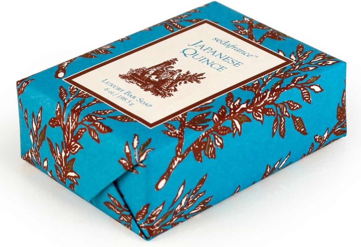 Seda France Japanese Quince Classic Toile Paper-Wrapped Bar Soap, 6 Oz.