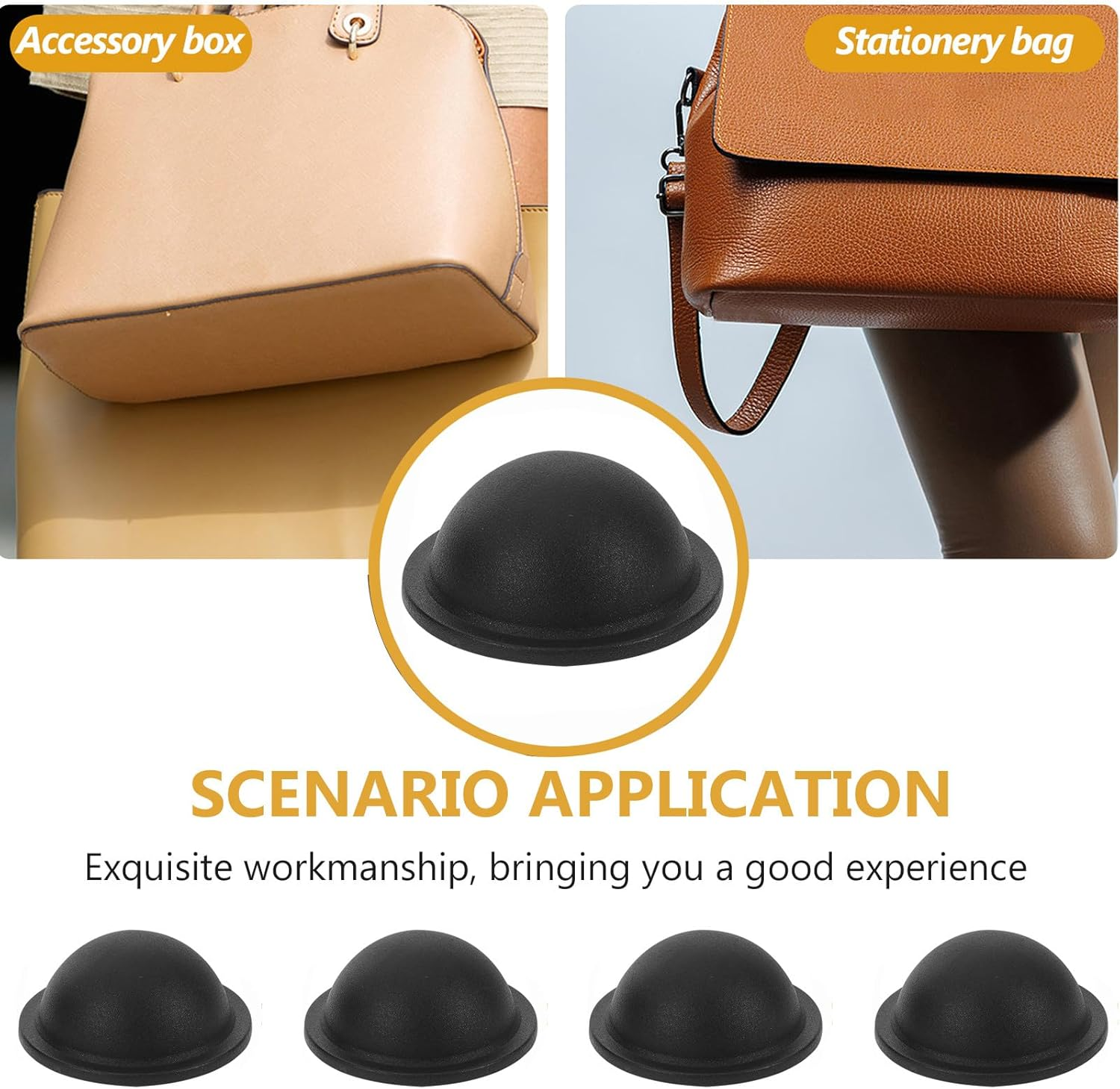 CTIRCHIU 20Pcs Plastic Luggage Accessory Feet Pads round Protective Suitcase Feet Covers for Travel Bags Sturdy Replacement Pads for Backpack and Suitcase Hardware image number 4