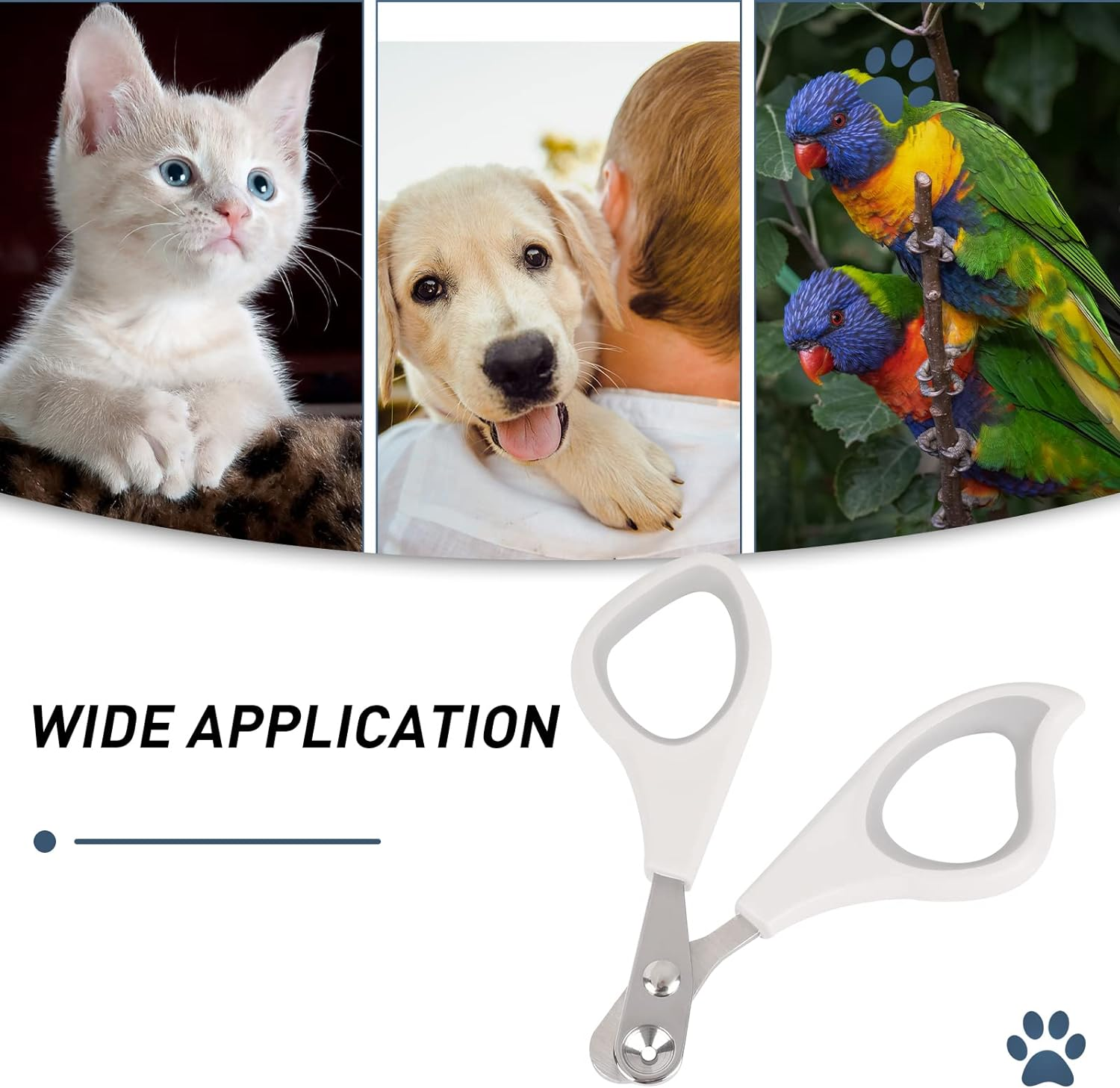 KALIONE Cat Nail Clipper and Trimmers, Cat Claw Clippers, Professional Circular Cut Hole Cat Nail Trimmers Avoid over Cutting Pet Nail Clippers Grooming Tool for Cat image number 5