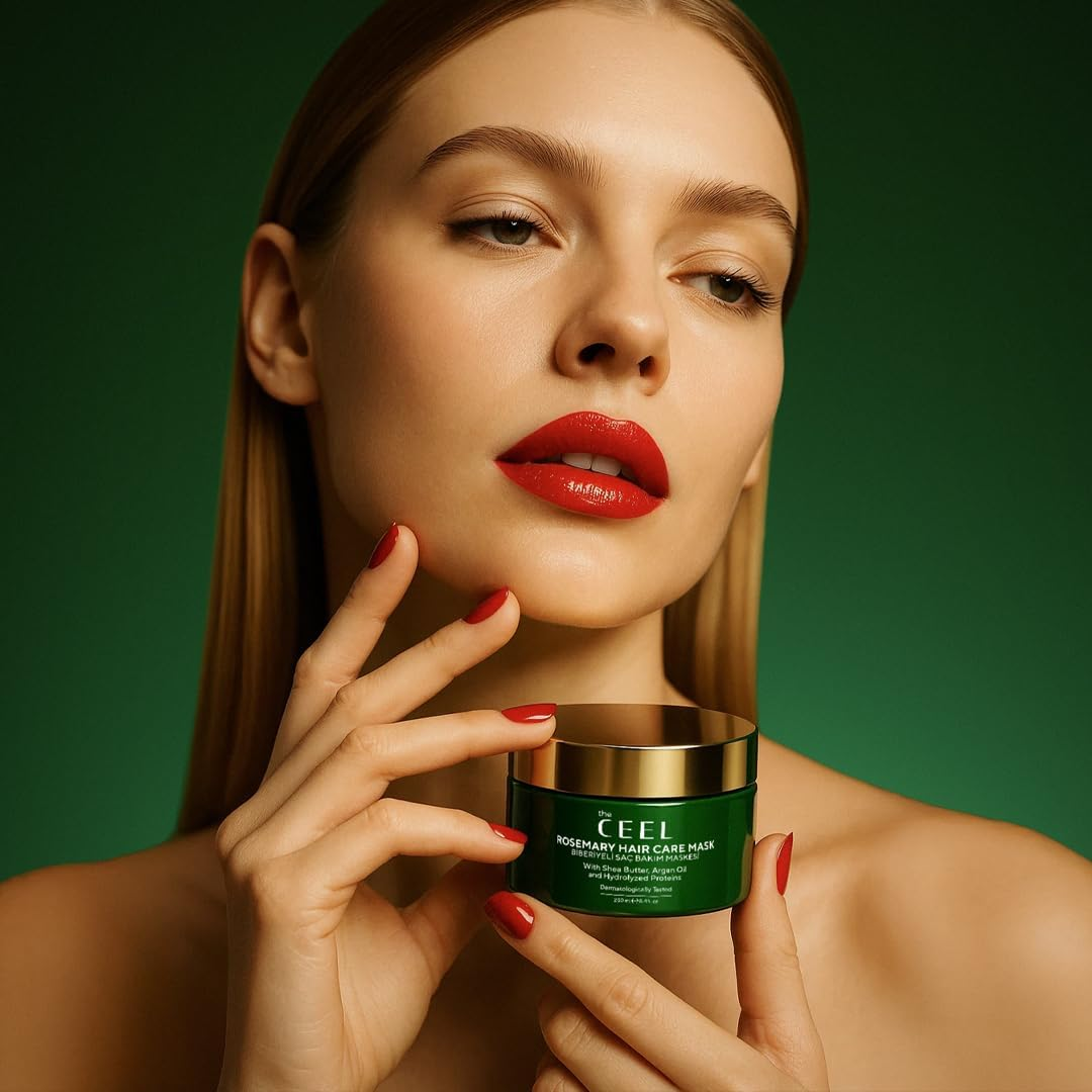 CEEL Rosemary Hair Care Mask with Shea Butter, Argan Oil and Hydrolyzed Proteins, Dermatologically Tested Deep Conditioning Treatment, 250Ml image number 2