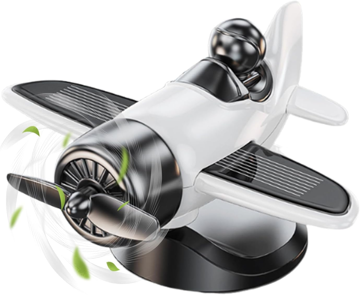 Solar Airplane Car Ornaments - Solar Powered Airplane Shaped Car Ornaments | Home Decorations for Travel Men Women Birthday Daily Christmas Private and Others