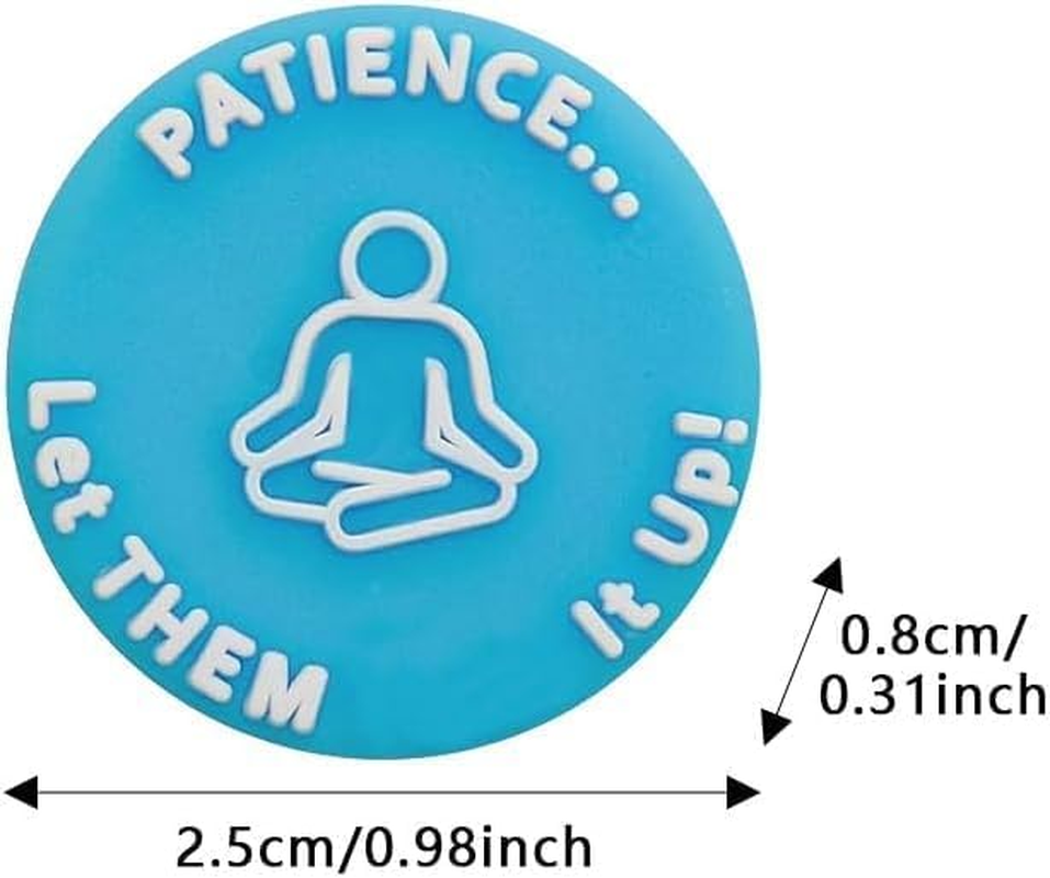 Tennis Racket Vibration Dampener, 8Pcs Funny Tennis Racket Damper Shock Absorber, Silicone Funny Word Racquet Dampener Keep You on Your Tennis image number 4