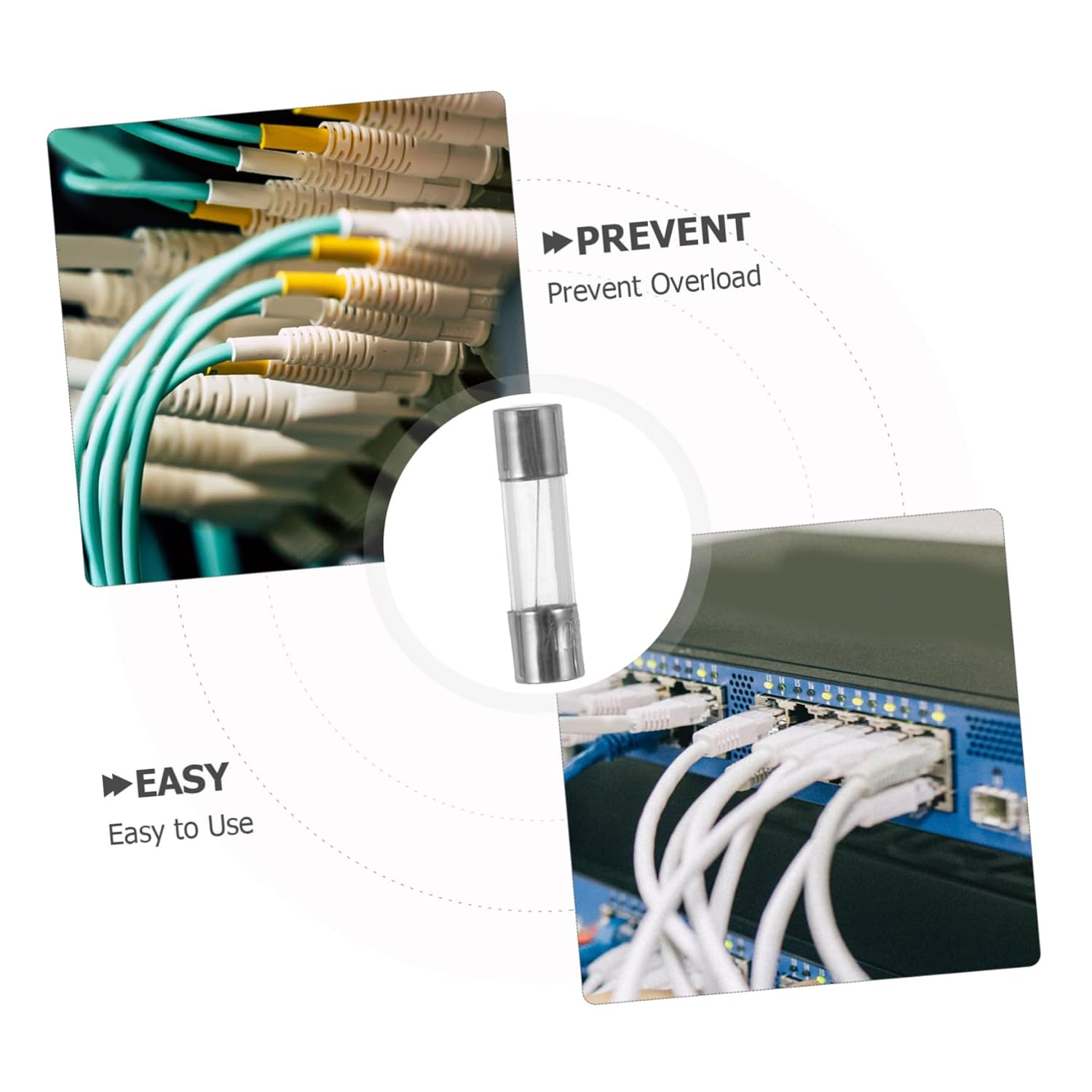 FELTECHELECTR 5X20Mm Glass Tube 250V 5A Pack Essential for Outdoor Christmas Lights image number 3