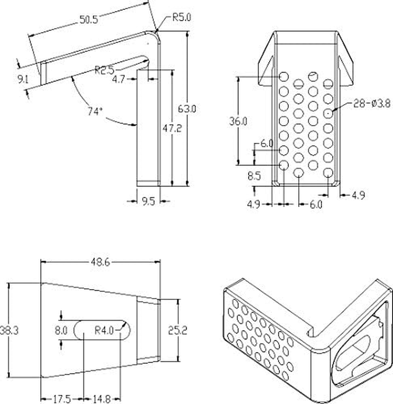 Veebath Essentials Angled Floor WC Toilet Pan/Bidet Fixing Bolts, Repair Bracket and Screws Bathroom Fitting Kit image number 1