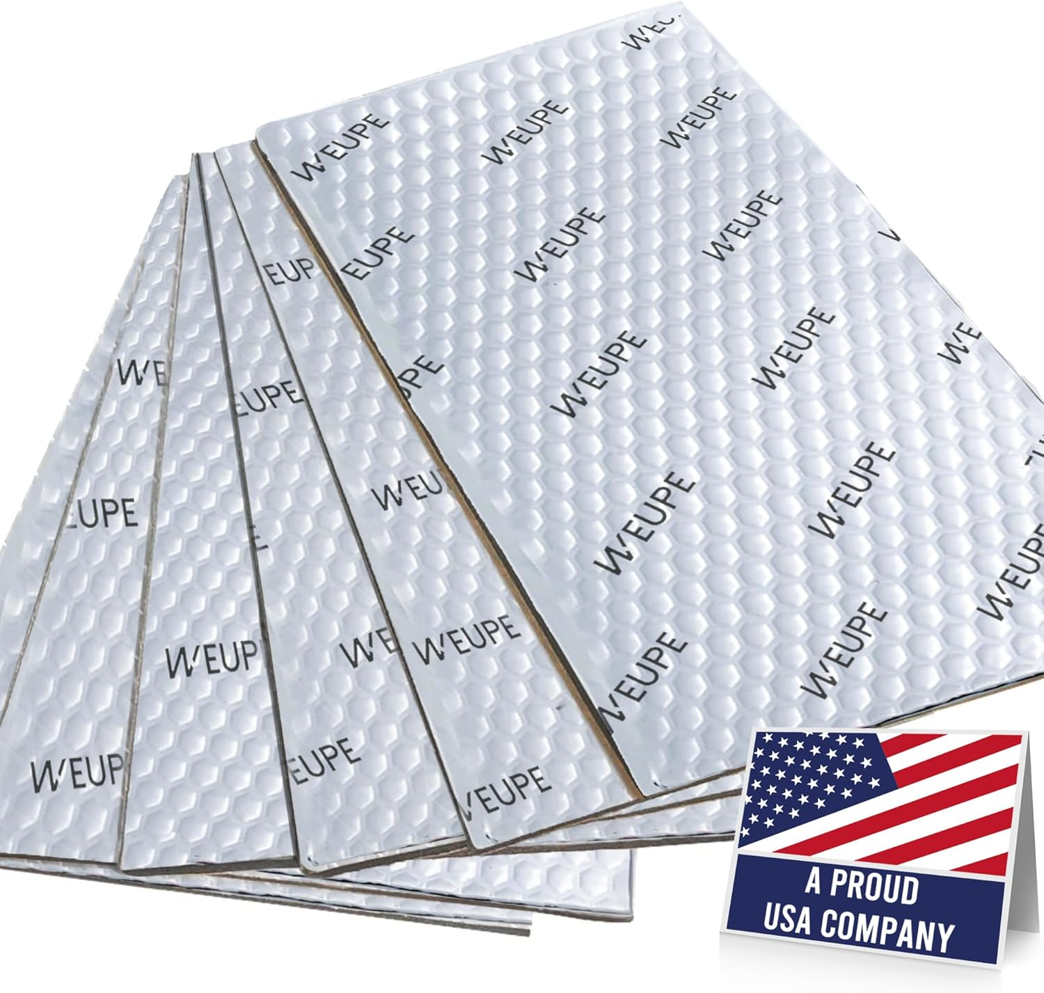 Sound Deadening Mat for Cars, 80 Mil 5 Sqft, Butyl Automotive Sound Deadener, Noise Insulation Dampening Material for Car Trunk, Speaker, Door, Floor and Ceiling, Silver image number 6