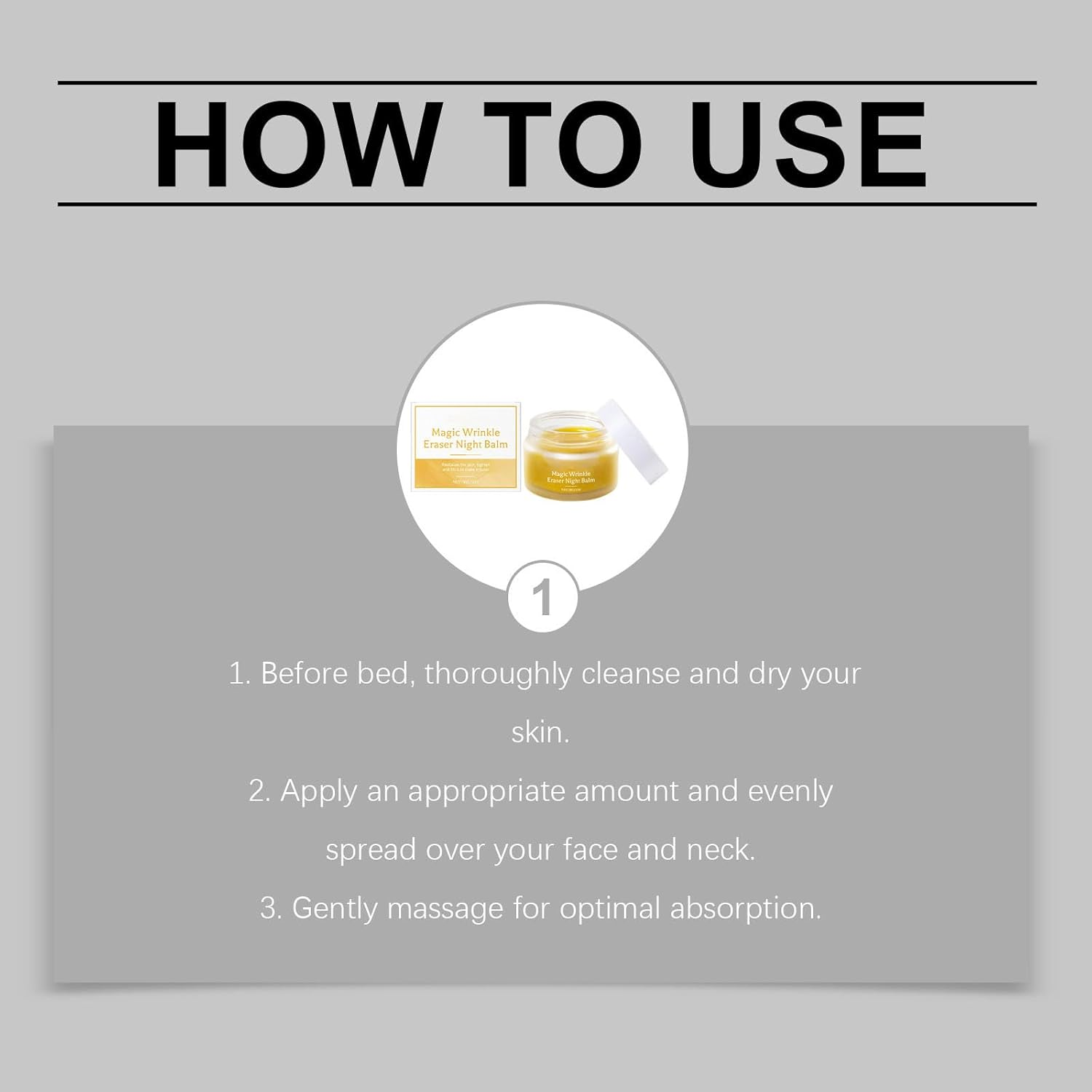 Mature Skin Magic Wrinkle Eraser Night Balm with Pomegranate Rosehip Squalane, anti Aging Night Cream, Hydrating, Moisturizer for Deep Wrinkles, Fine Lines and Dry Skin, Lightweight