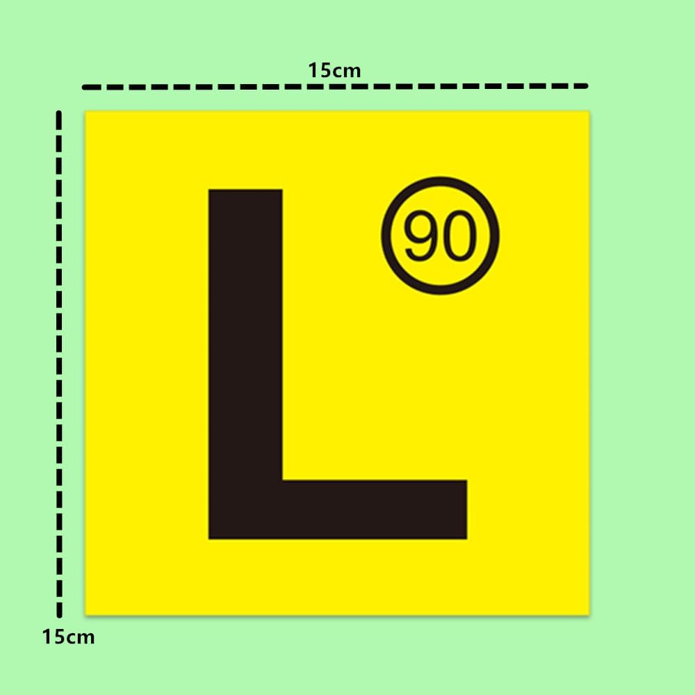 Magnetic Learner Driver Plates, 2 Pcs Magnetic License Plate L, Cuicanfla Easy to Stick and Remove for Vehicles for Car Provisional Driving Requirement image number 2