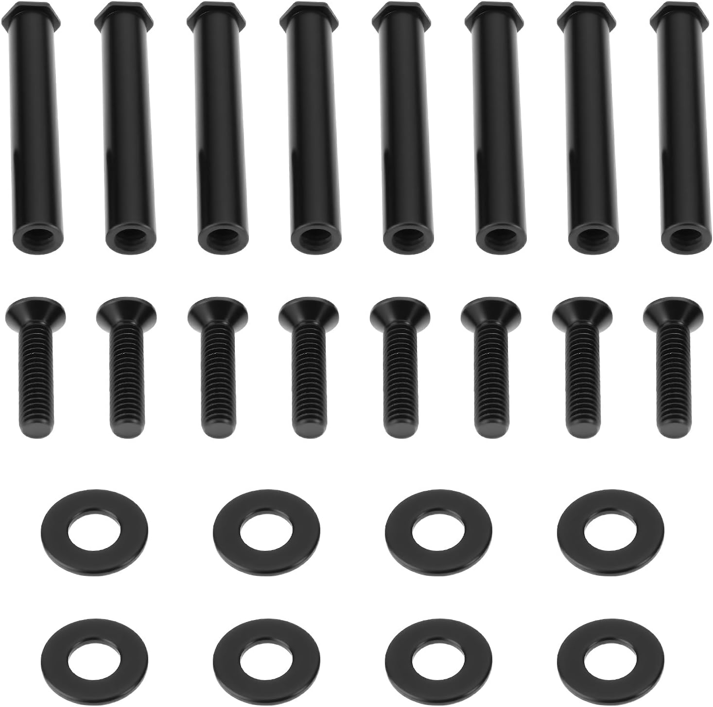 8Pcs Chassis Fan Radiator Fixing Screws Model WT01 Suitable for PC Black