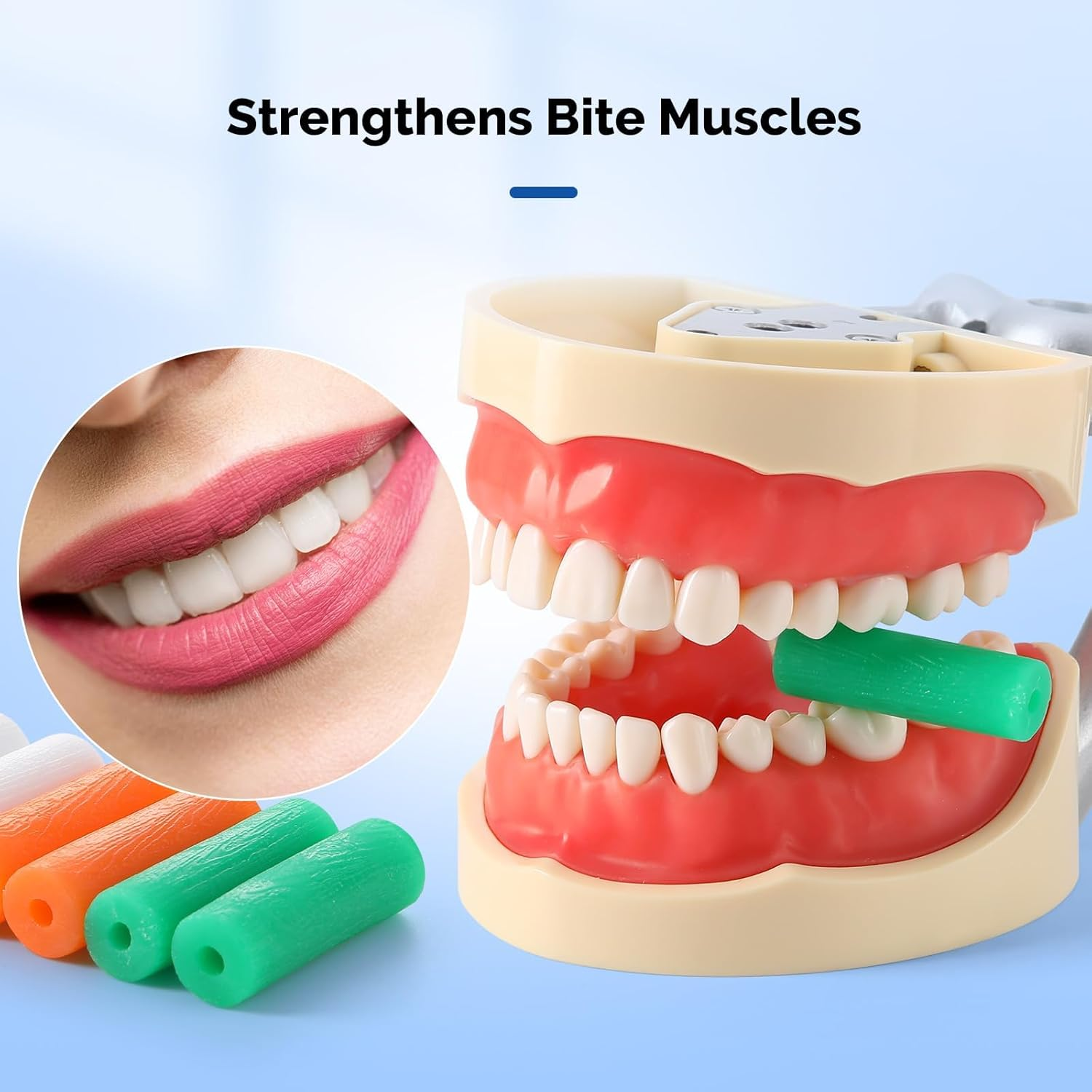 24 Pcs Aligner Chewies, Silicone Orthodontic Chewers, Reusable Orthodontic Chewers for Aligning Trays (6 Colors) image number 6