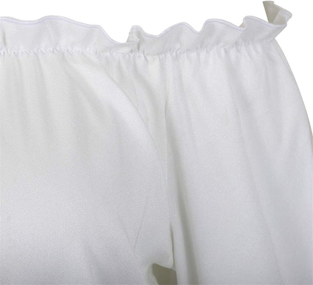 SYHTBYOH Womens Victorian Long Sleeve Boho Blouse Top plus Size Renaissance Gothic Ruffle Pirate Cosplay Costumes image number 4