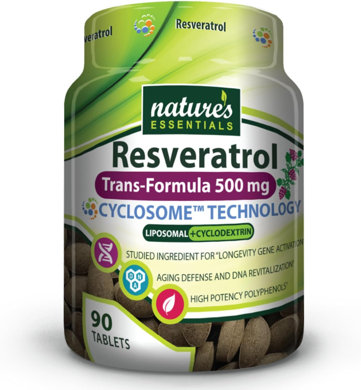 Liposomal Resveratrol | 500Mg per Pill | Full-Spectrum Trans-Resveratrol | Maximum Absorption Formula | 3 Month Supply | Non-Gmo | Gluten-Free | Vegetarian | Lab Certified | USA image number 2