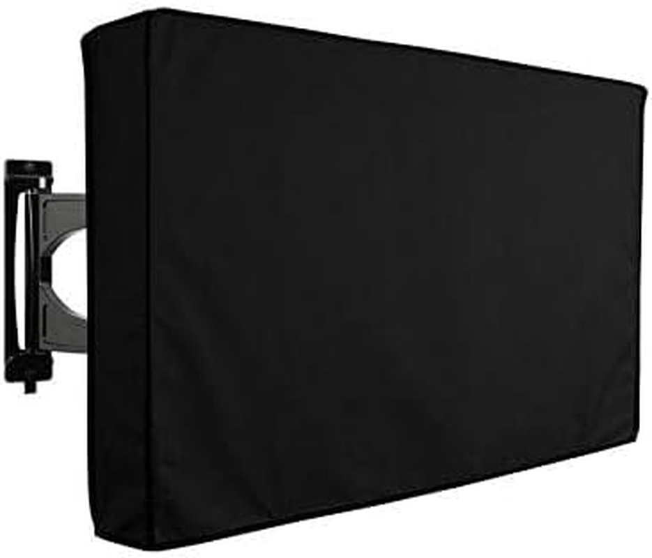 Outdoor TV Cover Waterproof UV Flat Screen Protection Cover for 22&rdquo; to 75&rdquo; TV Indoor Dust-Proof UCARE Furniture Cover Fits Most Mounts and Brackets Black (60-65&rdquo;) image number 6