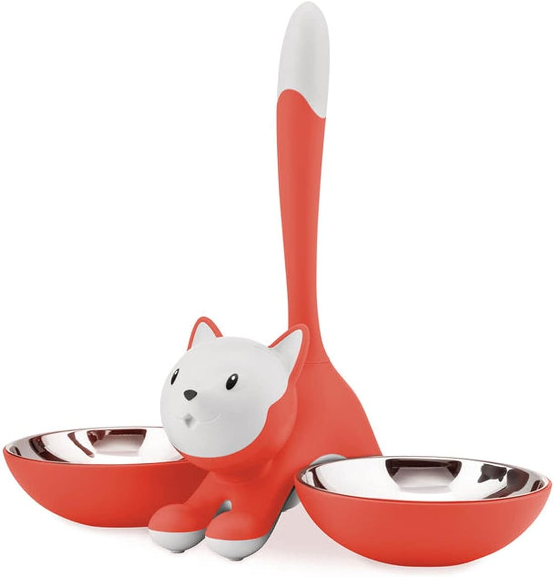 Alessi Cat Accessories, PP,18/10 Stainless Steel, Orange, Red, One Size image number 3