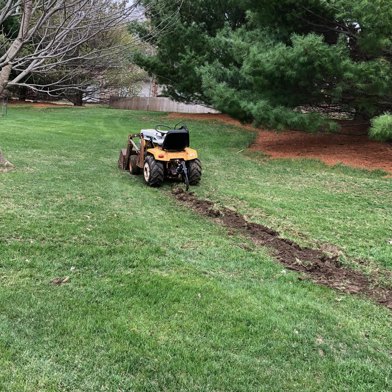 Hitch Mounted Trencher, Hitch Lawn Ripper for ATV/UTV Tractor, Adjustable 16" Trenching Shank Plow, Fits Heavy Duty Subsoiler, Tractor Plow, 3 Point Hitch image number 3