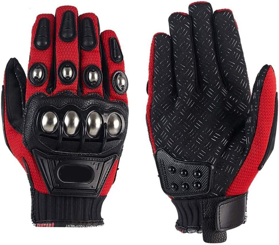 Outdoor Glove Steel Knuckle Motorcycle Motorbike Powersports Safety Gloves image number 6