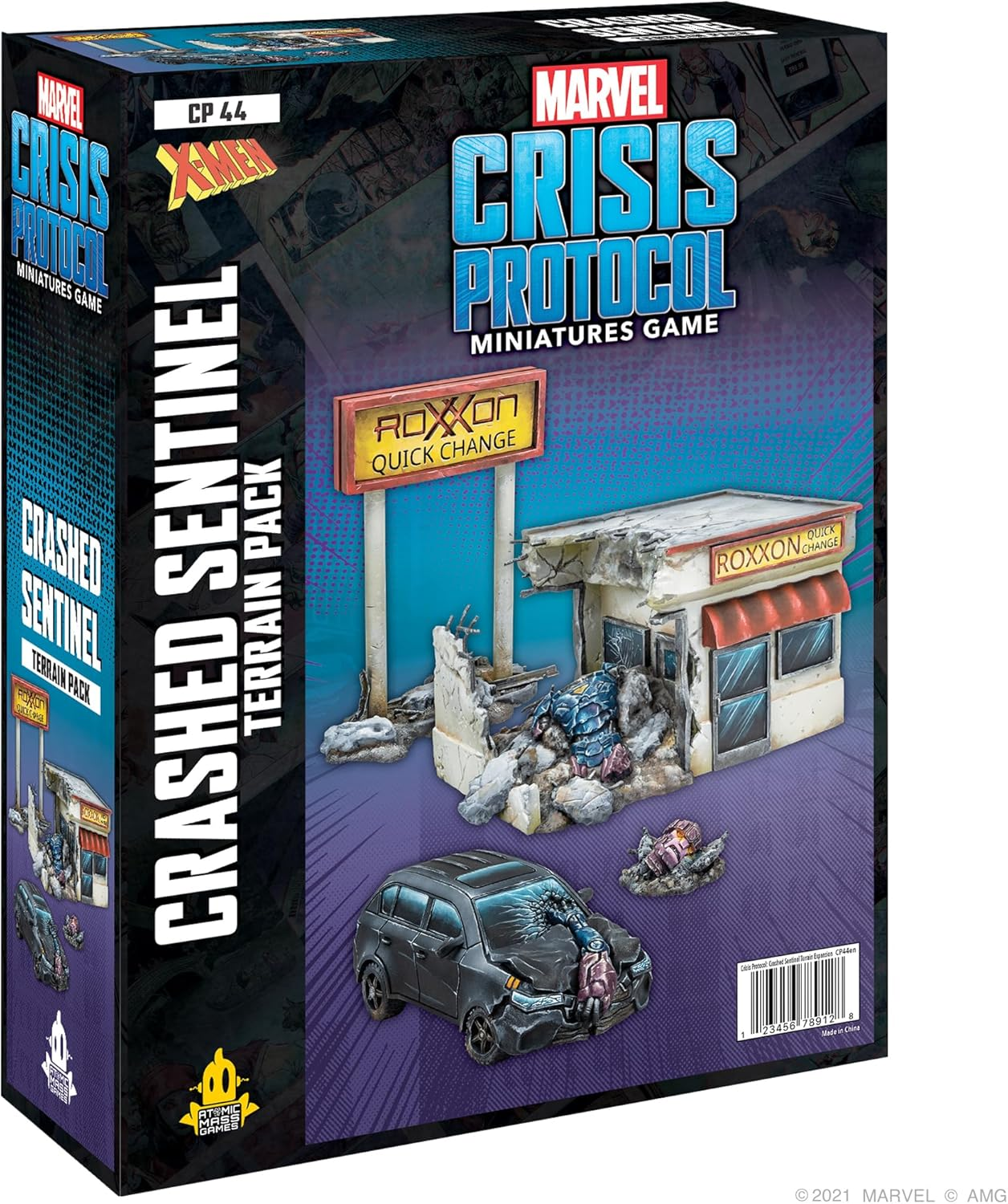Asmodee North America Marvel Crisis Protocol Crashed Sentinel Terrain Pack Miniatures Game