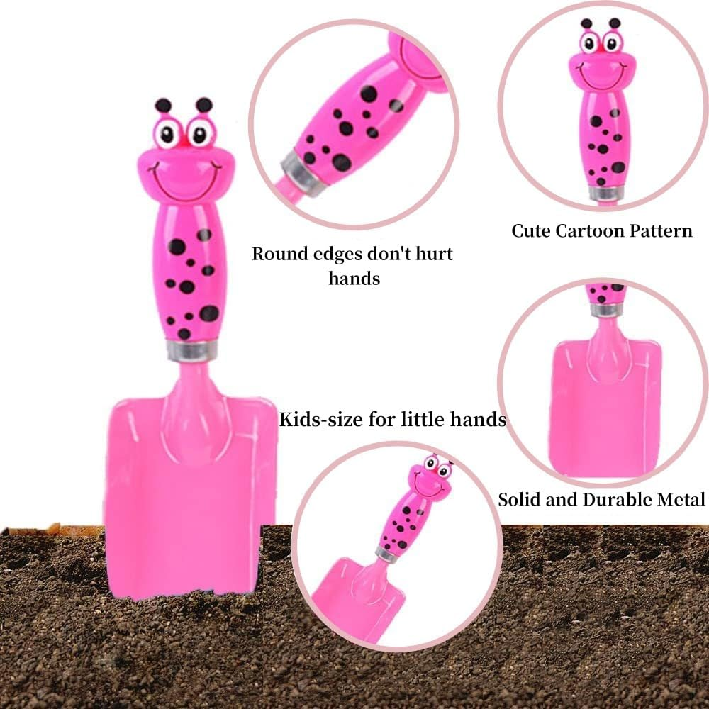 Garden Tool Set, 4-Piece Cartoon Animal Design, Includes Rake, Fork, Shovel in Multiple Colour image number 2