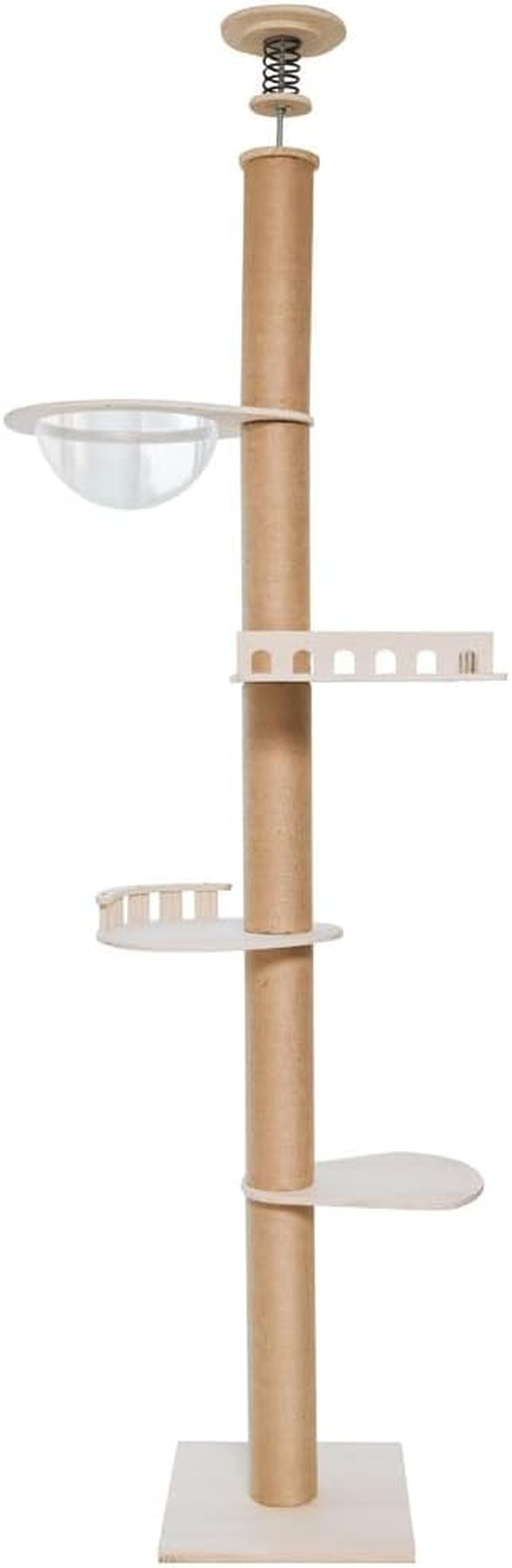 Iris Plaza Cat Tower Tension Athletic Tower Transparent Hammock Claw Sharpener Balcony 1011103004 image number 4