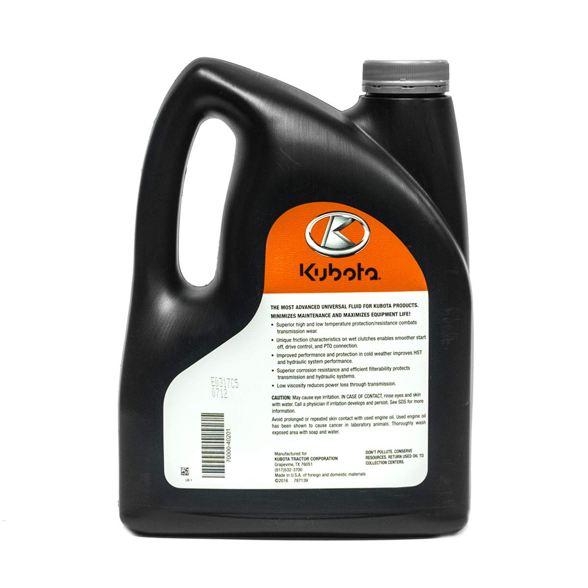 Kubota Genuine Oem Kubоtа Super Udt2 Transhiddraulic Fluid 1 Gallon One Gallon
