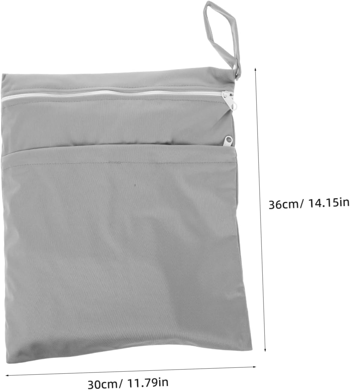 SHOWERORO 2Pcs Diaper Bag Cotton Storage Bag Reusable for Travel Beach Pool Straps